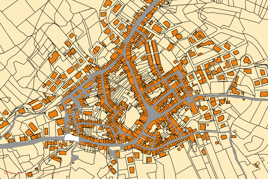 Mappa catastale del centro di Stefanaconi: particelle e fabbricati, cartografia Agenzia delle Entrate