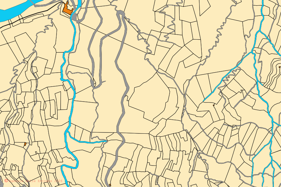 Mappa catastale del centro di Stellanello: particelle e fabbricati, cartografia Agenzia delle Entrate