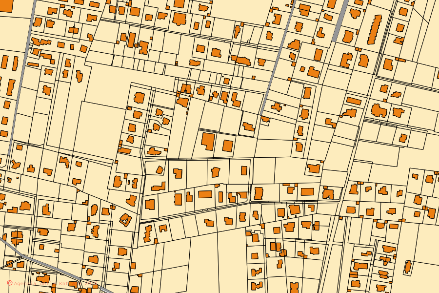 Mappa catastale del centro di Taranto: particelle e fabbricati, cartografia Agenzia delle Entrate