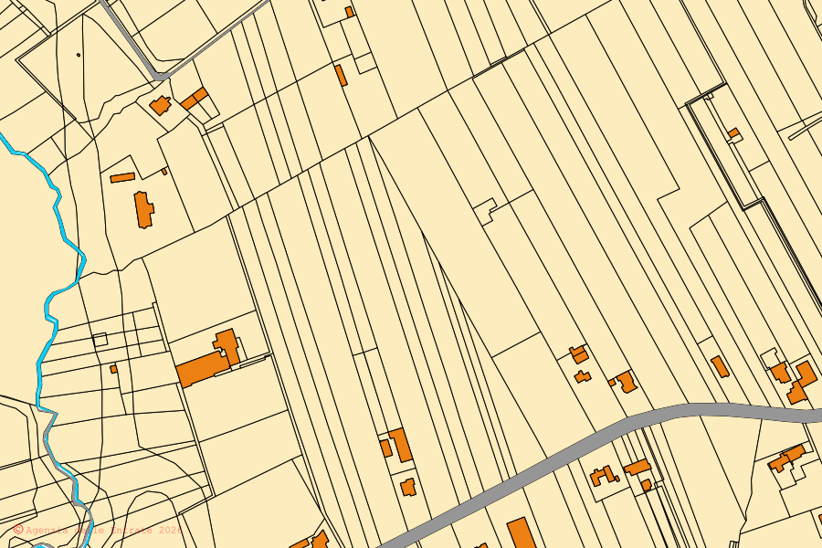 Mappa catastale del centro di Telese Terme: particelle e fabbricati, cartografia Agenzia delle Entrate