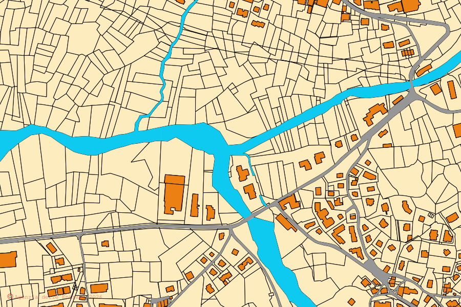 Mappa catastale del centro di Temù: particelle e fabbricati, cartografia Agenzia delle Entrate
