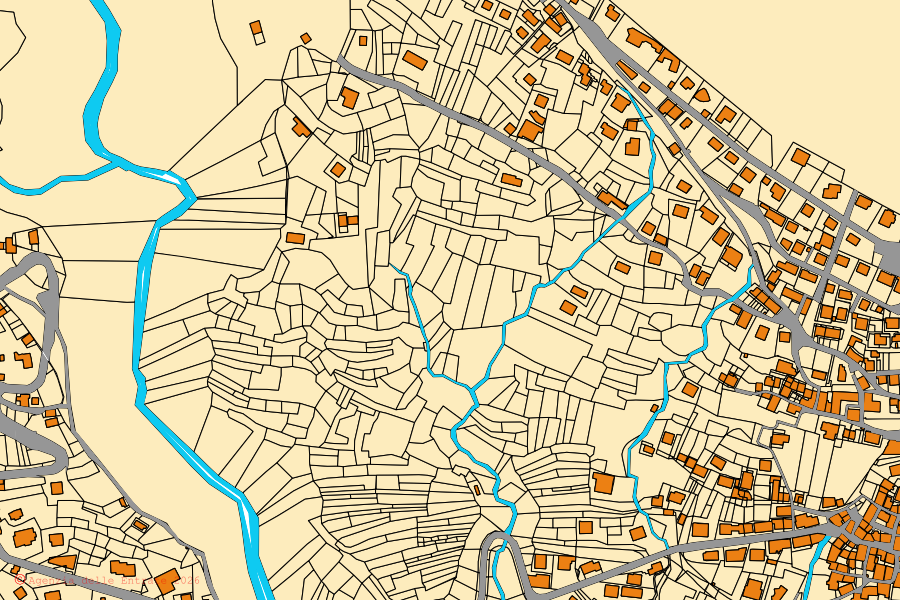 Mappa catastale del centro di Toceno: particelle e fabbricati, cartografia Agenzia delle Entrate