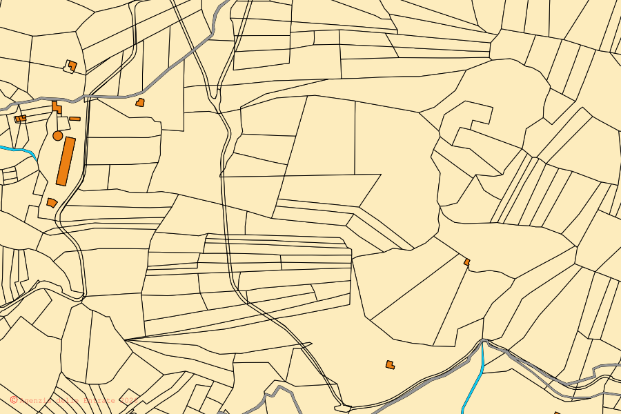Mappa catastale del centro di Tolmezzo: particelle e fabbricati, cartografia Agenzia delle Entrate