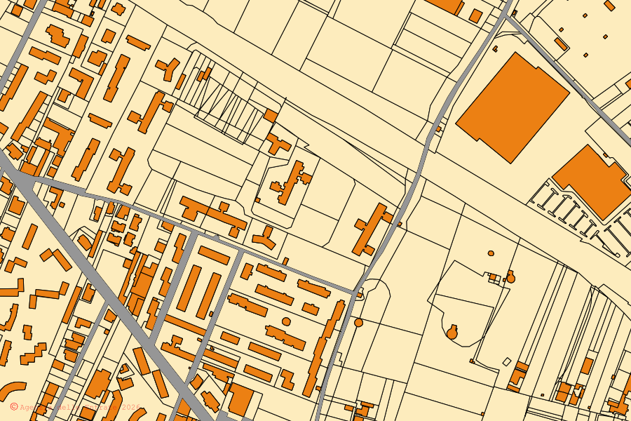 Mappa catastale del centro di Torre Annunziata: particelle e fabbricati, cartografia Agenzia delle Entrate