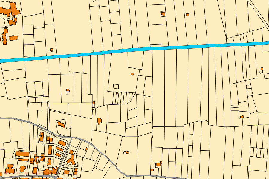 Mappa catastale del centro di Tufino: particelle e fabbricati, cartografia Agenzia delle Entrate
