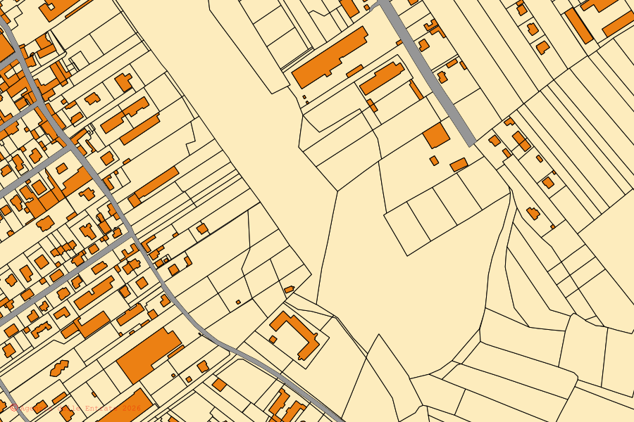 Mappa catastale del centro di Turbigo: particelle e fabbricati, cartografia Agenzia delle Entrate