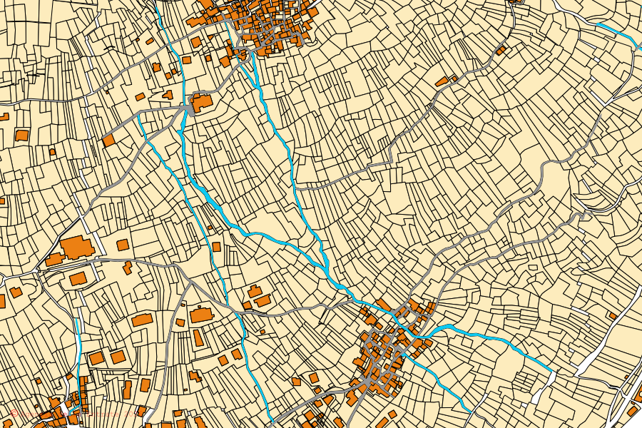 Mappa catastale del centro di Vercana: particelle e fabbricati, cartografia Agenzia delle Entrate