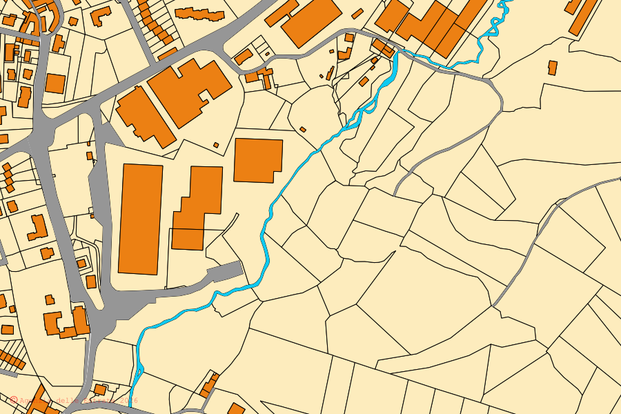Mappa catastale del centro di Viganò: particelle e fabbricati, cartografia Agenzia delle Entrate