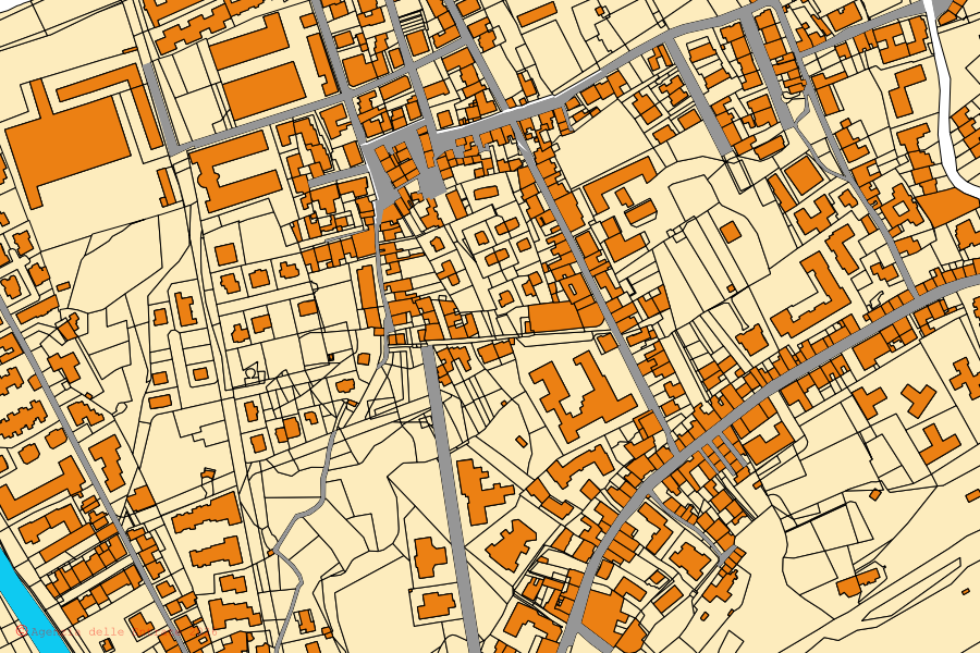 Mappa catastale del centro di Villafranca Tirrena: particelle e fabbricati, cartografia Agenzia delle Entrate