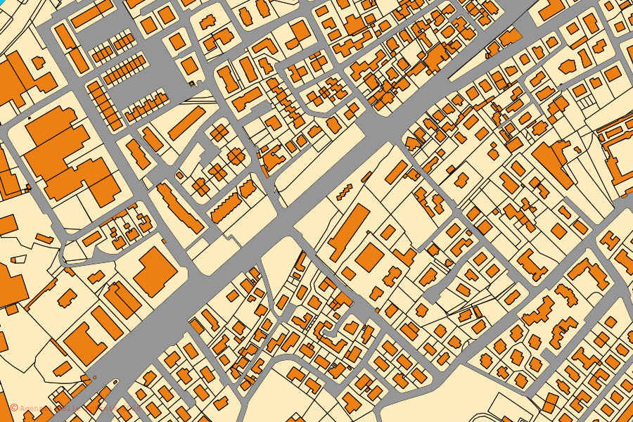 Mappa catastale del centro di Villanuova sul Clisi: particelle e fabbricati, cartografia Agenzia delle Entrate
