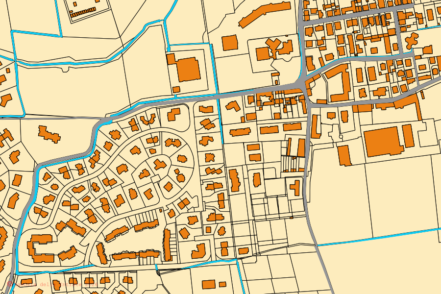 Mappa catastale del centro di Vizzolo Predabissi: particelle e fabbricati, cartografia Agenzia delle Entrate
