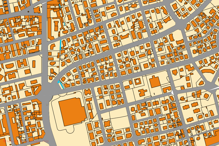 Katasterkarte des Zentrums von Cusano Milanino: Parzellen und Gebäude, Kartografie der Agenzia delle Entrate