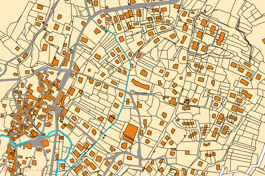 Katasterkarte des Zentrums von Magreglio: Parzellen und Gebäude, Kartografie der Agenzia delle Entrate