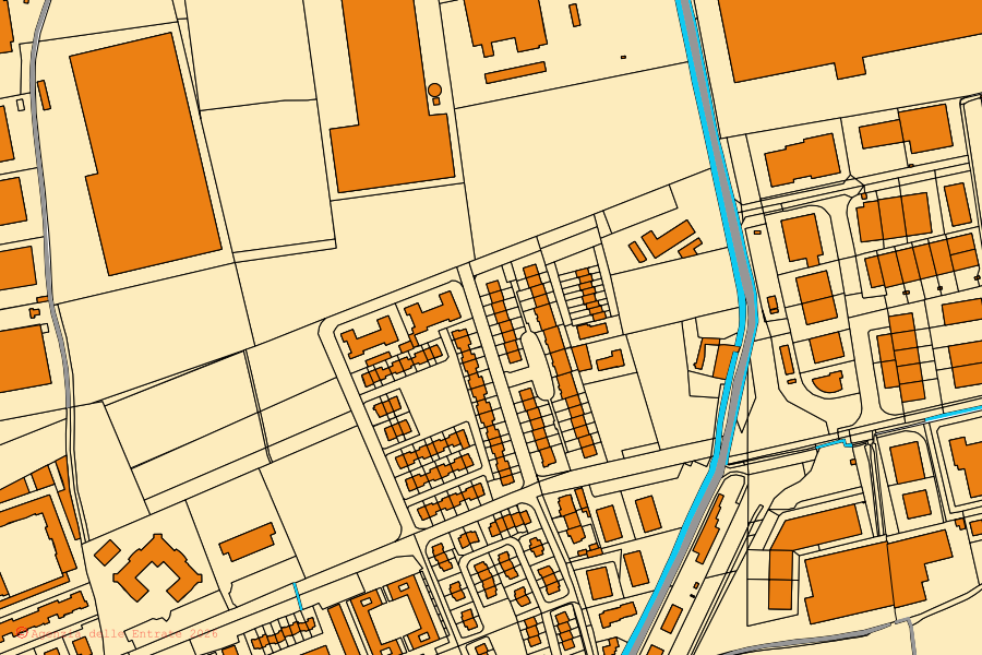 Katasterkarte des Zentrums von Vignate: Parzellen und Gebäude, Kartografie der Agenzia delle Entrate