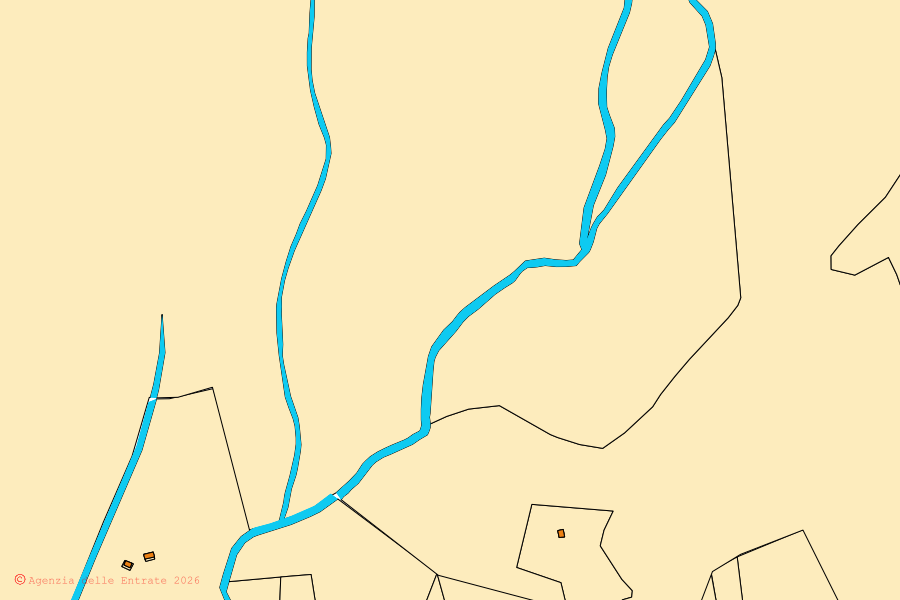 Cadastral map of the centre of Alto Sermenza: parcels and buildings, Agenzia delle Entrate cartography