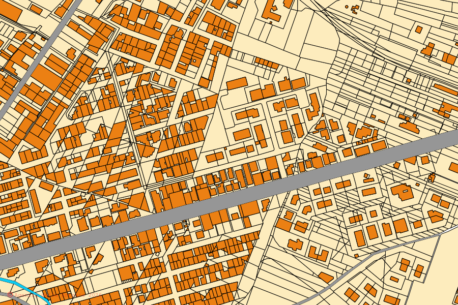Cadastral map of the centre of Avola: parcels and buildings, Agenzia delle Entrate cartography