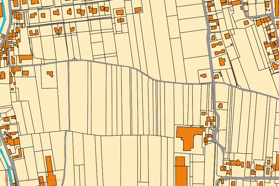 Cadastral map of the centre of Cartigliano: parcels and buildings, Agenzia delle Entrate cartography
