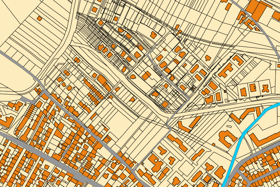 Cadastral map of the centre of Elmas: parcels and buildings, Agenzia delle Entrate cartography
