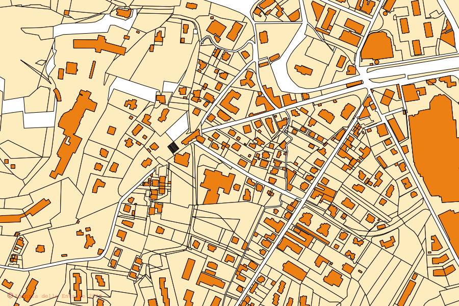 Cadastral map of the centre of Laveno-Mombello: parcels and buildings, Agenzia delle Entrate cartography