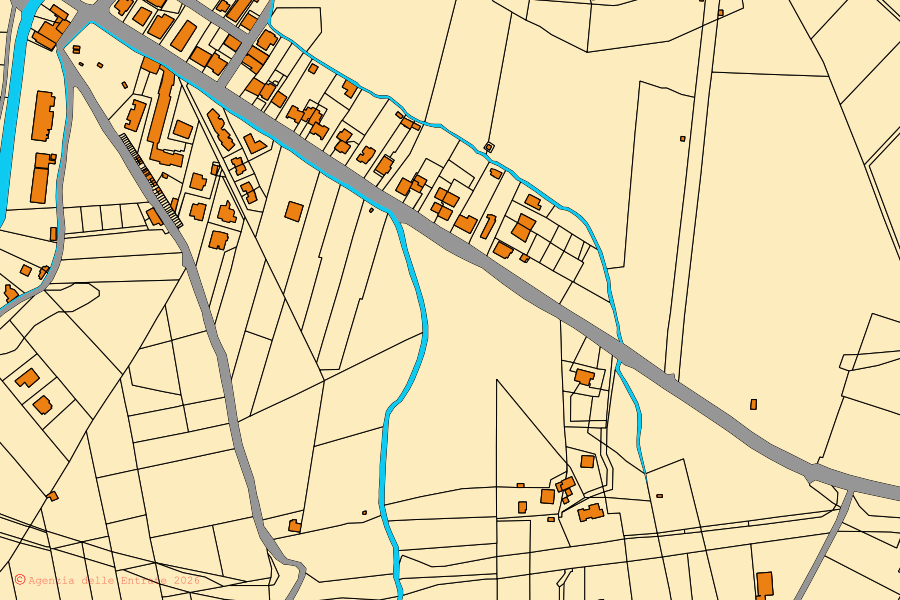Cadastral map of the centre of Marta: parcels and buildings, Agenzia delle Entrate cartography