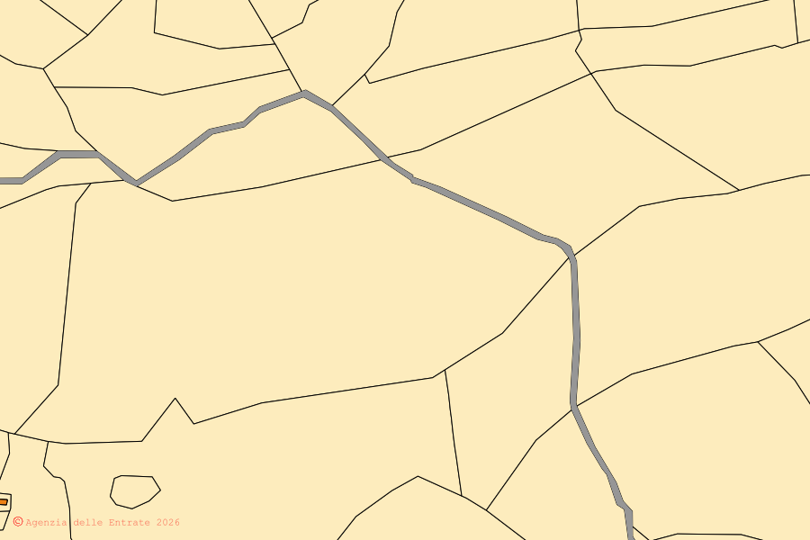 Cadastral map of the centre of Palau: parcels and buildings, Agenzia delle Entrate cartography