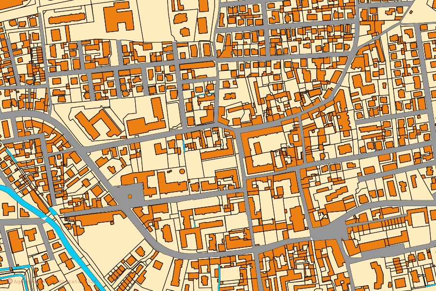 Cadastral map of the centre of Paullo: parcels and buildings, Agenzia delle Entrate cartography