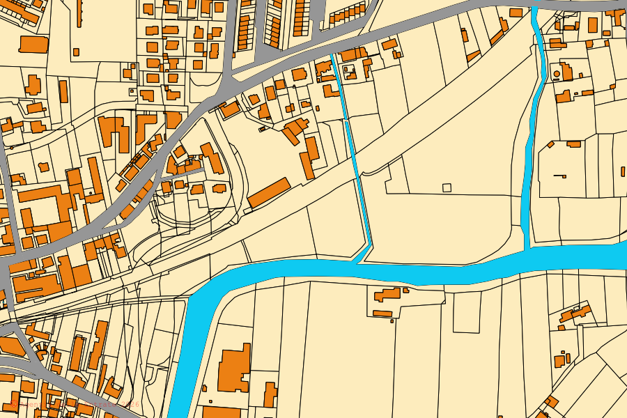 Cadastral map of the centre of Pieve a Nievole: parcels and buildings, Agenzia delle Entrate cartography