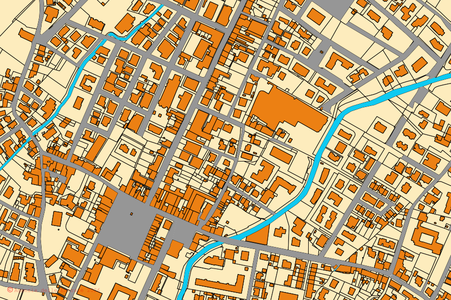 Cadastral map of the centre of Quarrata: parcels and buildings, Agenzia delle Entrate cartography