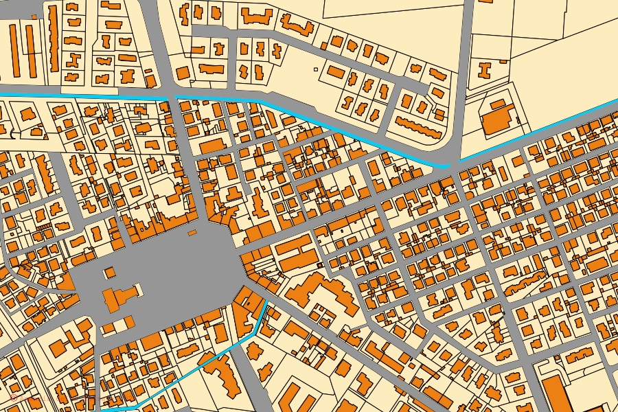 Cadastral map of the centre of Rosignano Marittimo: parcels and buildings, Agenzia delle Entrate cartography