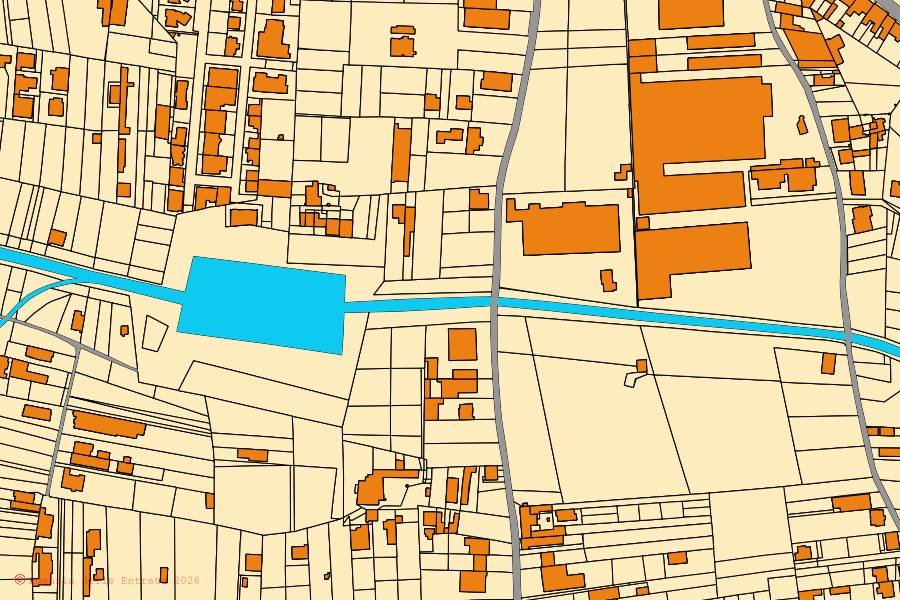 Cadastral map of the centre of San Giuseppe Vesuviano: parcels and buildings, Agenzia delle Entrate cartography