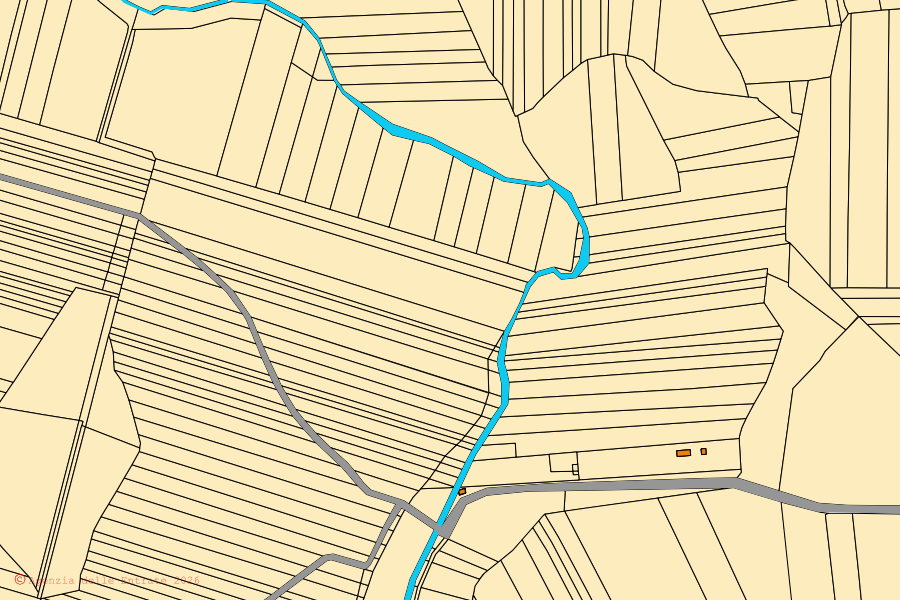 Cadastral map of the centre of San Nazzaro Sesia: parcels and buildings, Agenzia delle Entrate cartography