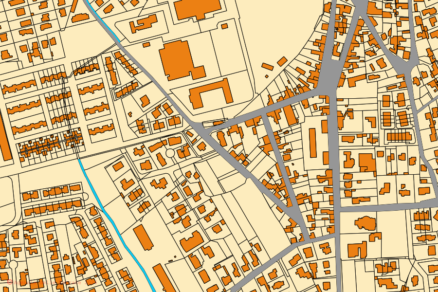 Cadastral map of the centre of San Vito al Tagliamento: parcels and buildings, Agenzia delle Entrate cartography