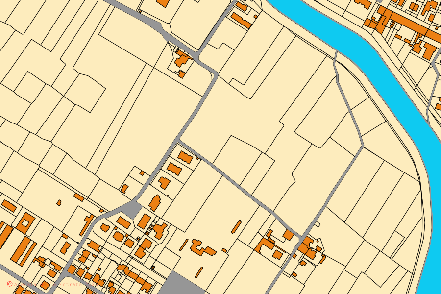 Cadastral map of the centre of Signa: parcels and buildings, Agenzia delle Entrate cartography