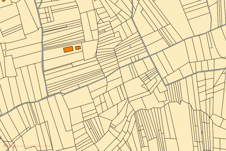Cadastral map of the centre of Solbiate con Cagno: parcels and buildings, Agenzia delle Entrate cartography