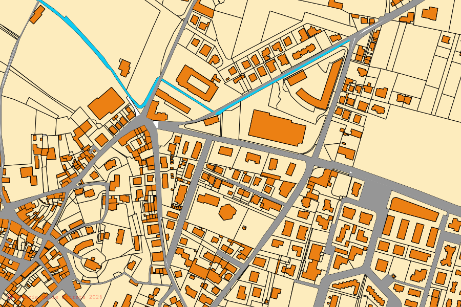 Cadastral map of the centre of Sommacampagna: parcels and buildings, Agenzia delle Entrate cartography