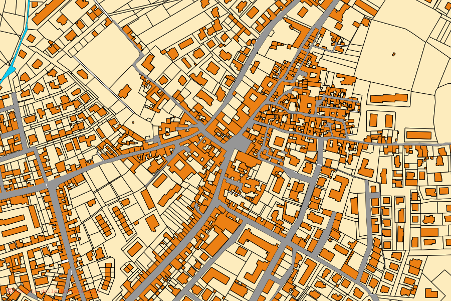 Cadastral map of the centre of Sparanise: parcels and buildings, Agenzia delle Entrate cartography