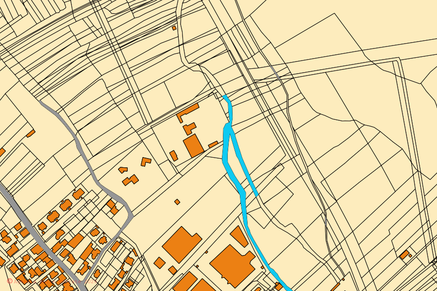 Cadastral map of the centre of Terralba: parcels and buildings, Agenzia delle Entrate cartography