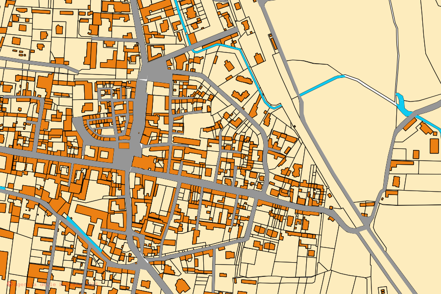 Cadastral map of the centre of Vespolate: parcels and buildings, Agenzia delle Entrate cartography