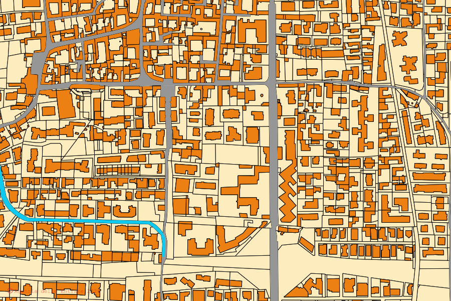 Cadastral map of the centre of Villaricca: parcels and buildings, Agenzia delle Entrate cartography