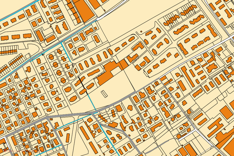 Mapa catastral del centro de Treviolo: parcelas y edificios, cartografía de la Agenzia delle Entrate