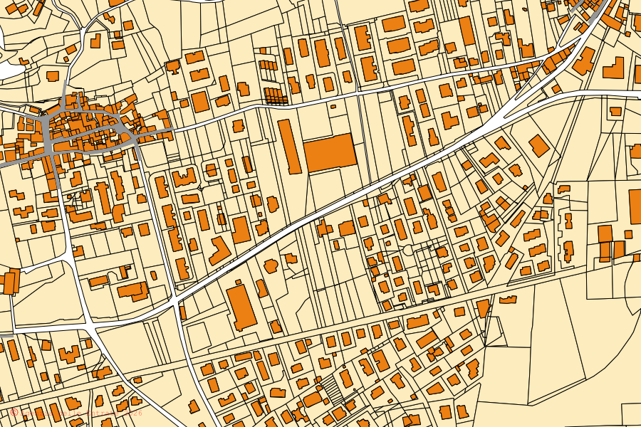 Plan cadastral du centre de Porlezza : parcelles et bâtiments, cartographie de l'Agenzia delle Entrate